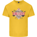 Fathers Day Nailing This Being a Father Dad Kids T-Shirt Childrens Yellow