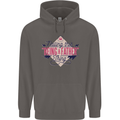 Fathers Day Nailing This Being a Father Dad Mens 80% Cotton Hoodie Charcoal