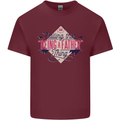 Fathers Day Nailing This Being a Father Dad Mens Cotton T-Shirt Tee Top Maroon