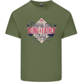 Fathers Day Nailing This Being a Father Dad Mens Cotton T-Shirt Tee Top Military Green