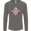 Fathers Day Nailing This Being a Father Dad Mens Long Sleeve T-Shirt Charcoal