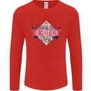 Fathers Day Nailing This Being a Father Dad Mens Long Sleeve T-Shirt Red