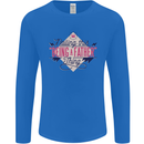 Fathers Day Nailing This Being a Father Dad Mens Long Sleeve T-Shirt Royal Blue