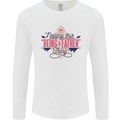 Fathers Day Nailing This Being a Father Dad Mens Long Sleeve T-Shirt White