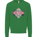 Fathers Day Nailing This Being a Father Dad Mens Sweatshirt Jumper Irish Green