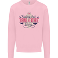 Fathers Day Nailing This Being a Father Dad Mens Sweatshirt Jumper Light Pink