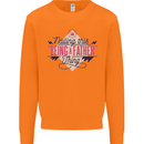 Fathers Day Nailing This Being a Father Dad Mens Sweatshirt Jumper Orange