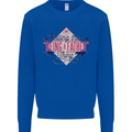 Fathers Day Nailing This Being a Father Dad Mens Sweatshirt Jumper Royal Blue