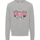 Fathers Day Nailing This Being a Father Dad Mens Sweatshirt Jumper Sports Grey