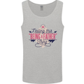 Fathers Day Nailing This Being a Father Dad Mens Vest Tank Top Sports Grey