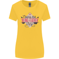 Fathers Day Nailing This Being a Father Dad Womens Wider Cut T-Shirt Yellow