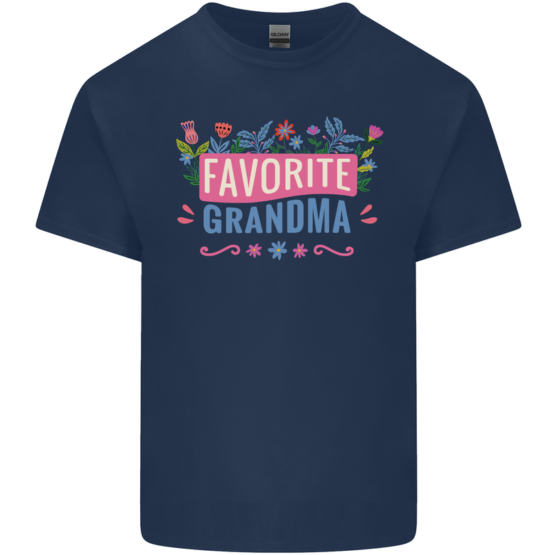 Favourite Grandma Grandparents Day Kids T-Shirt Childrens Navy Blue