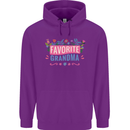 Favourite Grandma Grandparents Day Mens 80% Cotton Hoodie Purple