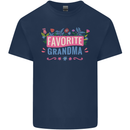 Favourite Grandma Grandparents Day Mens Cotton T-Shirt Tee Top Navy Blue
