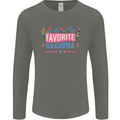 Favourite Grandma Grandparents Day Mens Long Sleeve T-Shirt Charcoal