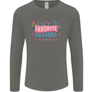 Favourite Grandma Grandparents Day Mens Long Sleeve T-Shirt Charcoal