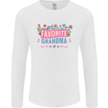Favourite Grandma Grandparents Day Mens Long Sleeve T-Shirt White