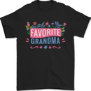 Favourite Grandma Grandparents Day Mens T-Shirt 100% Cotton Black