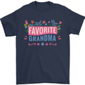 Favourite Grandma Grandparents Day Mens T-Shirt 100% Cotton Navy Blue