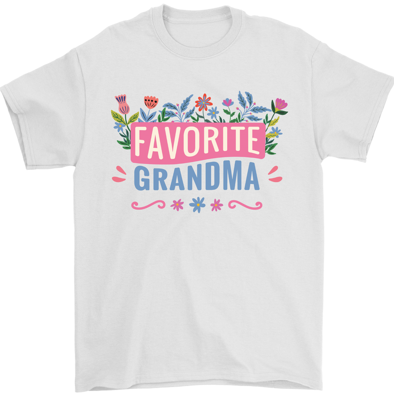 Favourite Grandma Grandparents Day Mens T-Shirt 100% Cotton White