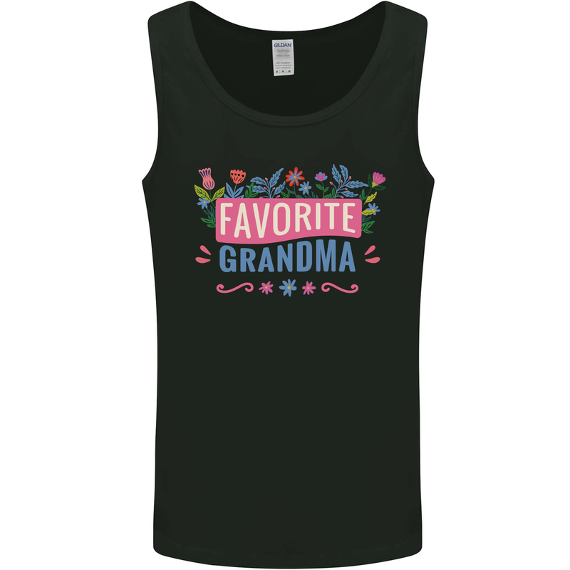 Favourite Grandma Grandparents Day Mens Vest Tank Top Black