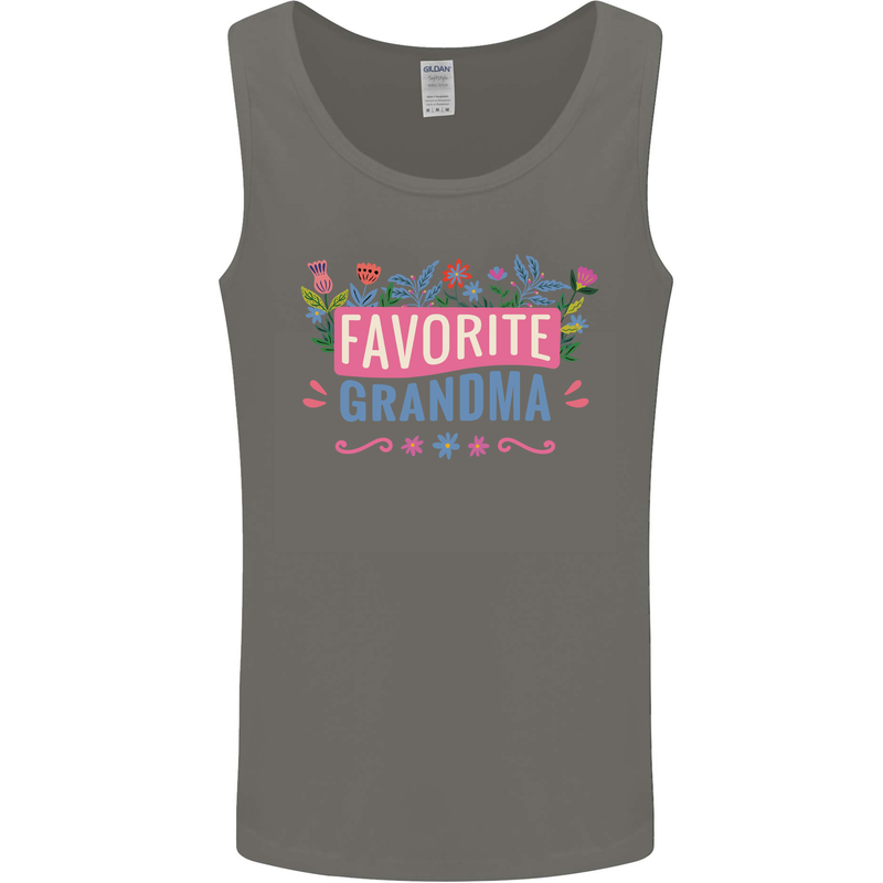 Favourite Grandma Grandparents Day Mens Vest Tank Top Charcoal