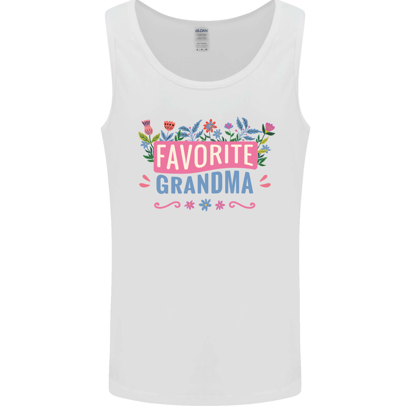 Favourite Grandma Grandparents Day Mens Vest Tank Top White