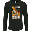 Fear the Bearded Dragon Mens Long Sleeve T-Shirt Black