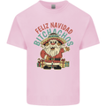 Feliz Navidad Spanish Mexican Merry Christmas Kids T-Shirt Childrens Light Pink