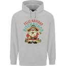 Feliz Navidad Spanish Mexican Merry Christmas Mens 80% Cotton Hoodie Sports Grey