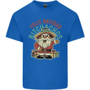 Feliz Navidad Spanish Mexican Merry Christmas Mens Cotton T-Shirt Tee Top Royal Blue