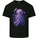 Female Kraken Octopus Cthulhu Mens Cotton T-Shirt Tee Top Black