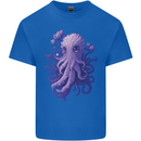 Female Kraken Octopus Cthulhu Mens Cotton T-Shirt Tee Top Royal Blue