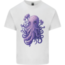 Female Kraken Octopus Cthulhu Mens Cotton T-Shirt Tee Top White