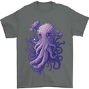 Female Kraken Octopus Cthulhu Mens T-Shirt 100% Cotton Charcoal