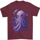 Female Kraken Octopus Cthulhu Mens T-Shirt 100% Cotton Maroon