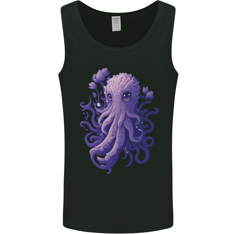 Female Kraken Octopus Cthulhu Mens Vest Tank Top Black