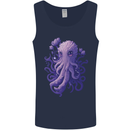 Female Kraken Octopus Cthulhu Mens Vest Tank Top Navy Blue