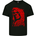 Female Skull Grim Reaper Biker Motorcycle Kids T-Shirt Childrens Black