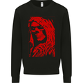 Female Skull Grim Reaper Biker Motorcycle Mens Sweatshirt Jumper Black