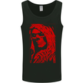 Female Skull Grim Reaper Biker Motorcycle Mens Vest Tank Top Black