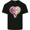 Ferret Heart Kids T-Shirt Childrens Black