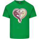 Ferret Heart Mens Cotton T-Shirt Tee Top Irish Green