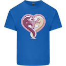 Ferret Heart Mens Cotton T-Shirt Tee Top Royal Blue