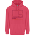 Fibonacci Spiral Mathematics Maths Science Childrens Kids Hoodie Heliconia