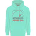 Fibonacci Spiral Mathematics Maths Science Childrens Kids Hoodie Peppermint