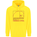 Fibonacci Spiral Mathematics Maths Science Childrens Kids Hoodie Yellow