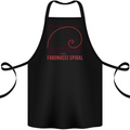 Fibonacci Spiral Mathematics Maths Science Cotton Apron 100% Organic Black