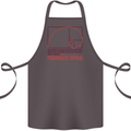 Fibonacci Spiral Mathematics Maths Science Cotton Apron 100% Organic Dark Grey