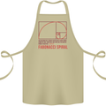 Fibonacci Spiral Mathematics Maths Science Cotton Apron 100% Organic Khaki
